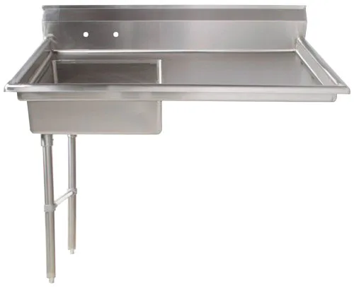 48" Left Side Under Counter Dish Table