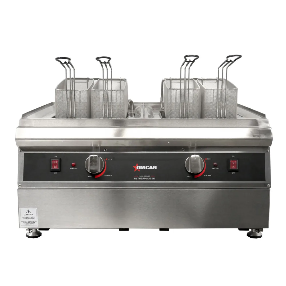 2 x 2.5 Gallon (9L) Double Tank Electric Countertop Pasta Cooker (240V)