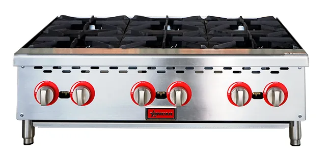 36″ Hot Plate with 6 Burners