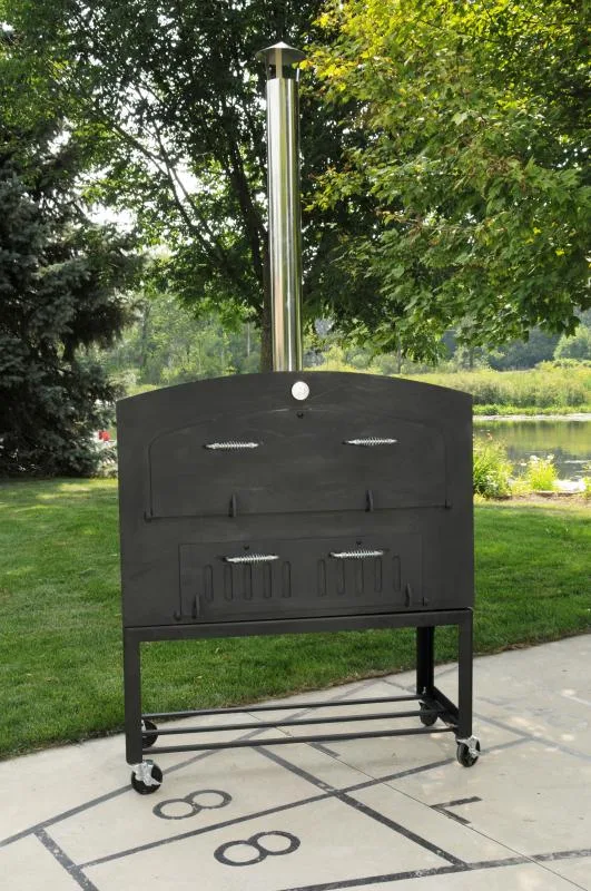 46" Outdoor Wood Burning Oven with Stainless Steel Oven Shelf