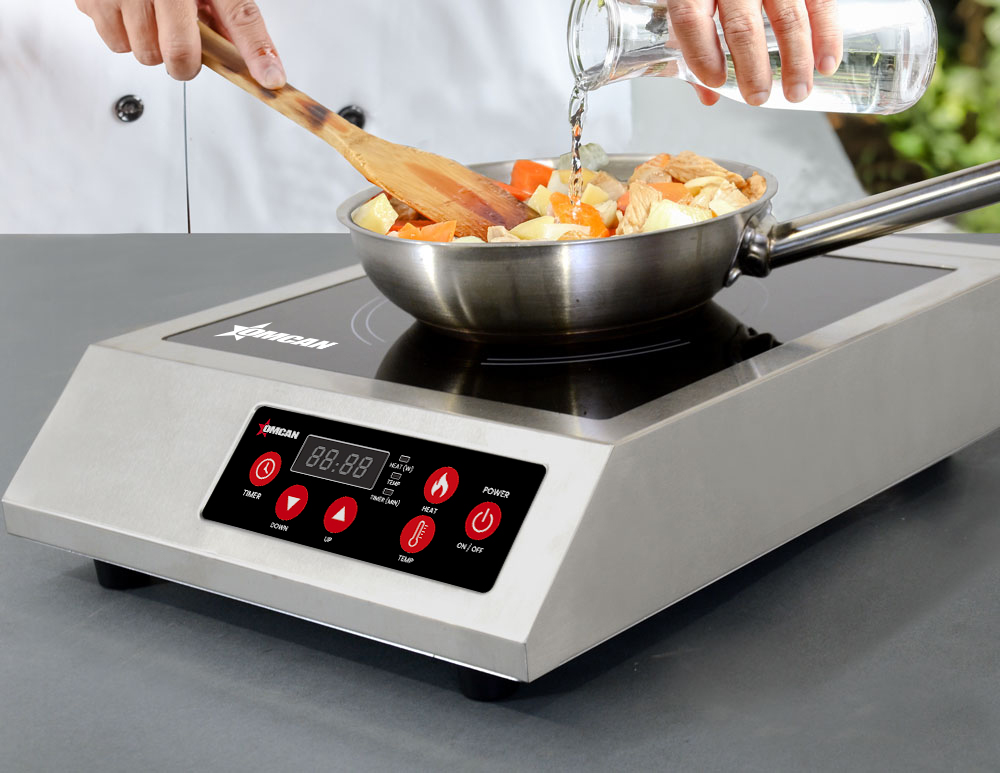 1.8 kW Stainless Steel Commercial Countertop Induction Cooker