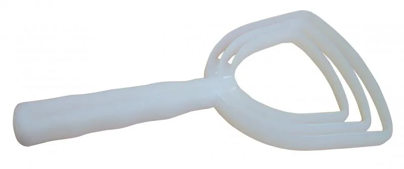 White Square Polyethylene Meat Scraper