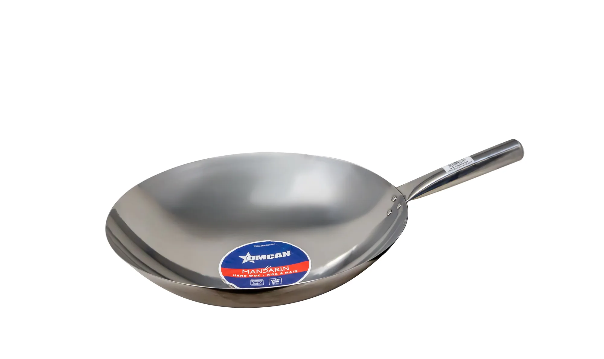 16″ Mandarin Wok Stainless Steel, Nailed Joint