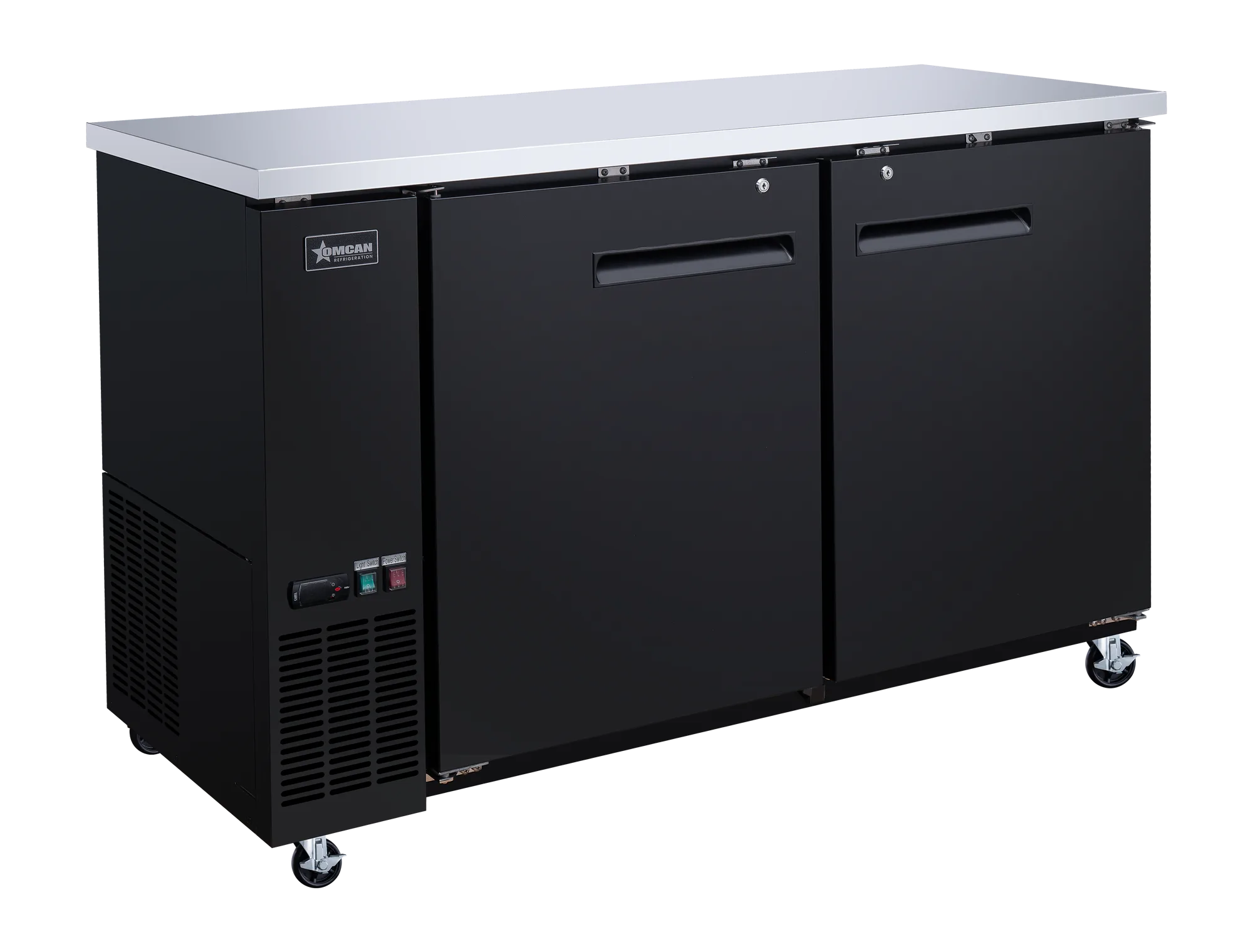 61" Solid 2-Door Bottle Cooler, 15.8 cu.ft. (446 L)
