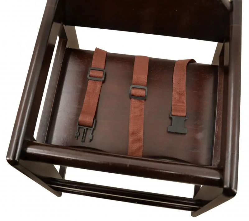 Commercial Mahogany Wooden High Chair