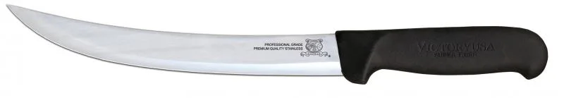 8" Breaking Knife with Black Super Fiber Handle