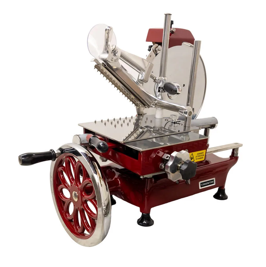Trento 14.5″ Blade Volano Manual Slicer Flower Flywheel and Stainless Steel Tray