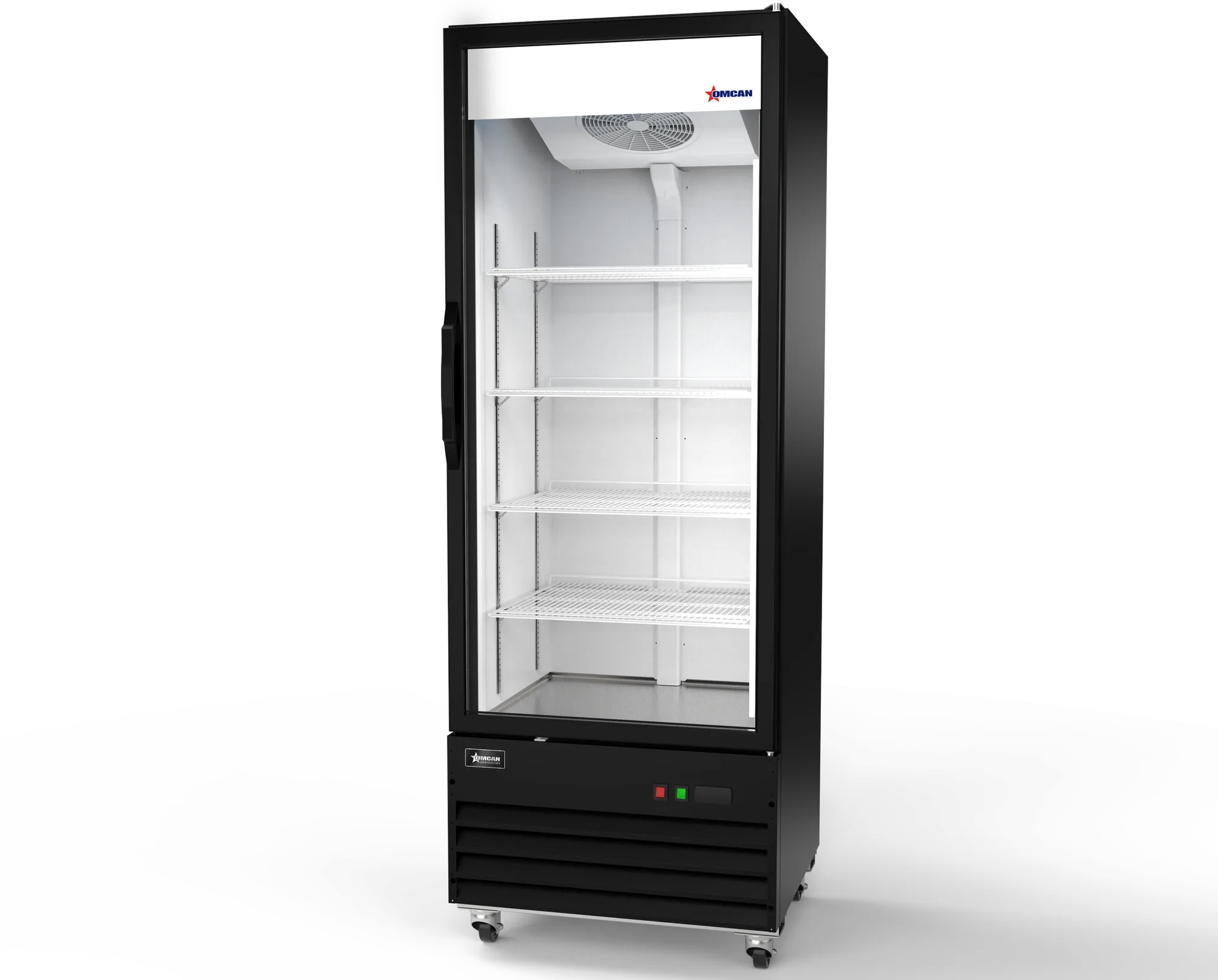 30" One (1) Glass Door Display Refrigerator, 16.3 cu.ft. (461 L), Black