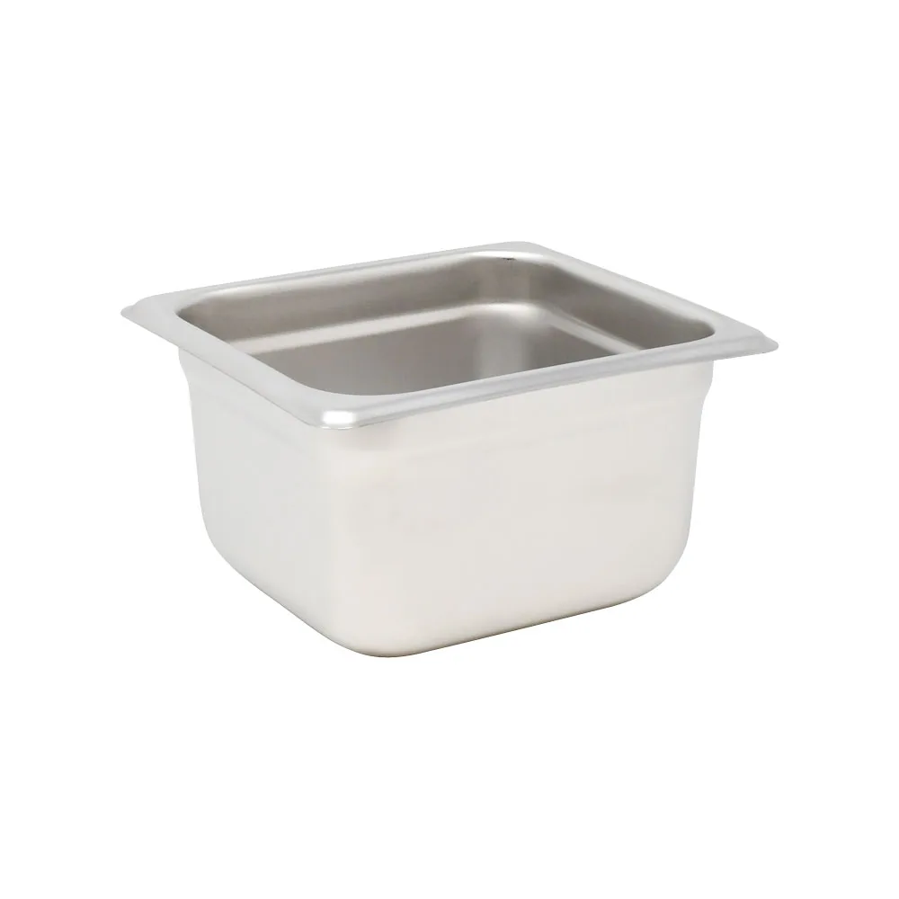 GN 1/6 Sixth-Size Anti-Jam Stainless Steel Steam Table Pan- 4″ Deep