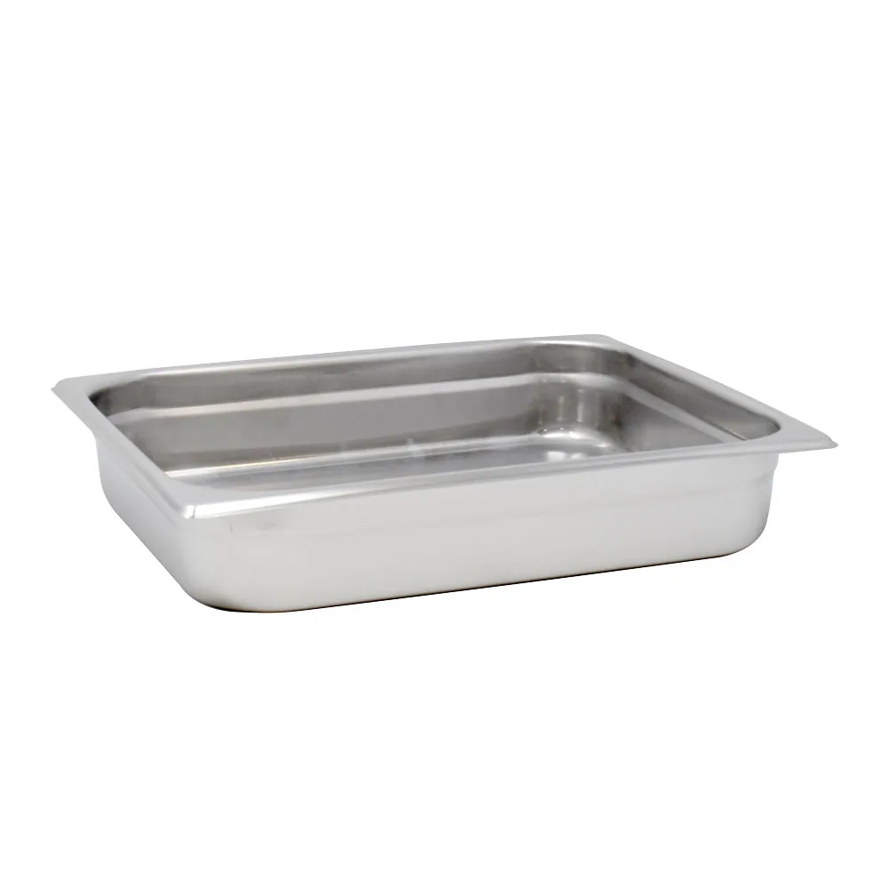GN 1/2 Half-Size Anti-Jam Stainless Steel Steam Table Pan – 2.5″ Deep