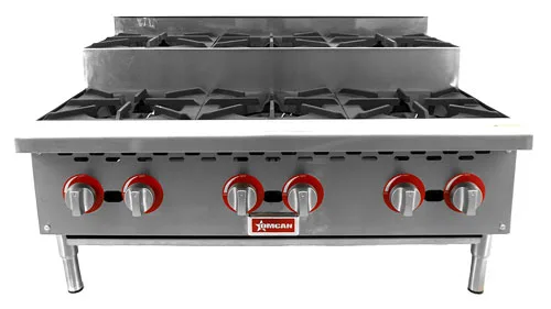 36″ Step-Up Hot Plate with 6 Burners