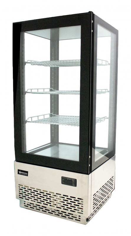 17” Three (3) Shelf Countertop Refrigerated Showcase, 2.75 cu.ft. (78L), Stainless Steel