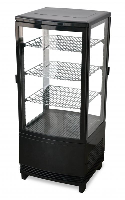 17″ Countertop Pass-Through Refrigerated Display Case with 86 L (3.0 cu.ft.) Capacity – Front and Back Glass Door