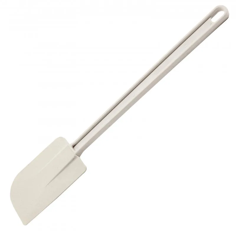 16" White Rubber Scraper with Plastic Handle