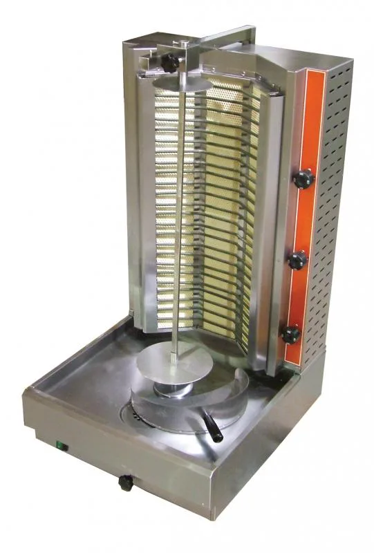 Shawarma Grill / Doner Kebab Machine / Vertical Broiler with 66 lb. Capacity, Electric – 220 V, 1 Phase, 6 KW