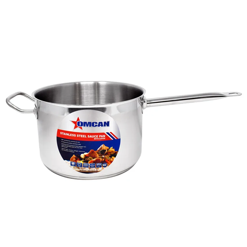 7.5 qt Stainless Steel Sauce Pan with Lid and Handle