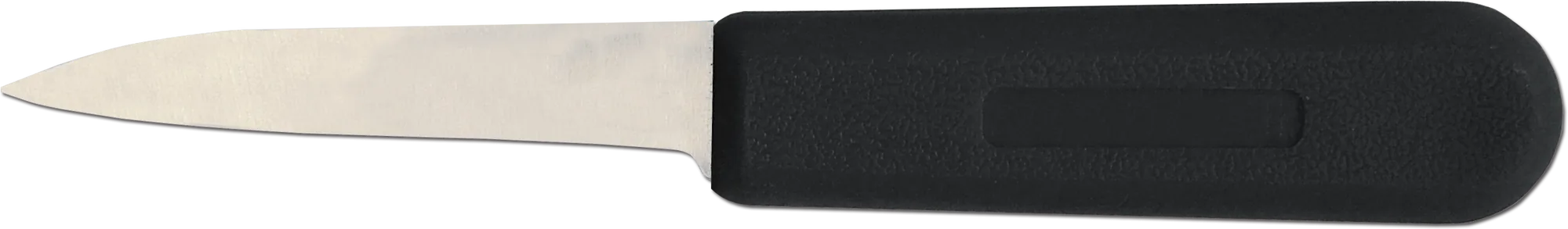 4 ¼" Hotel Style Paring Knife with Black Polypropylene Handle