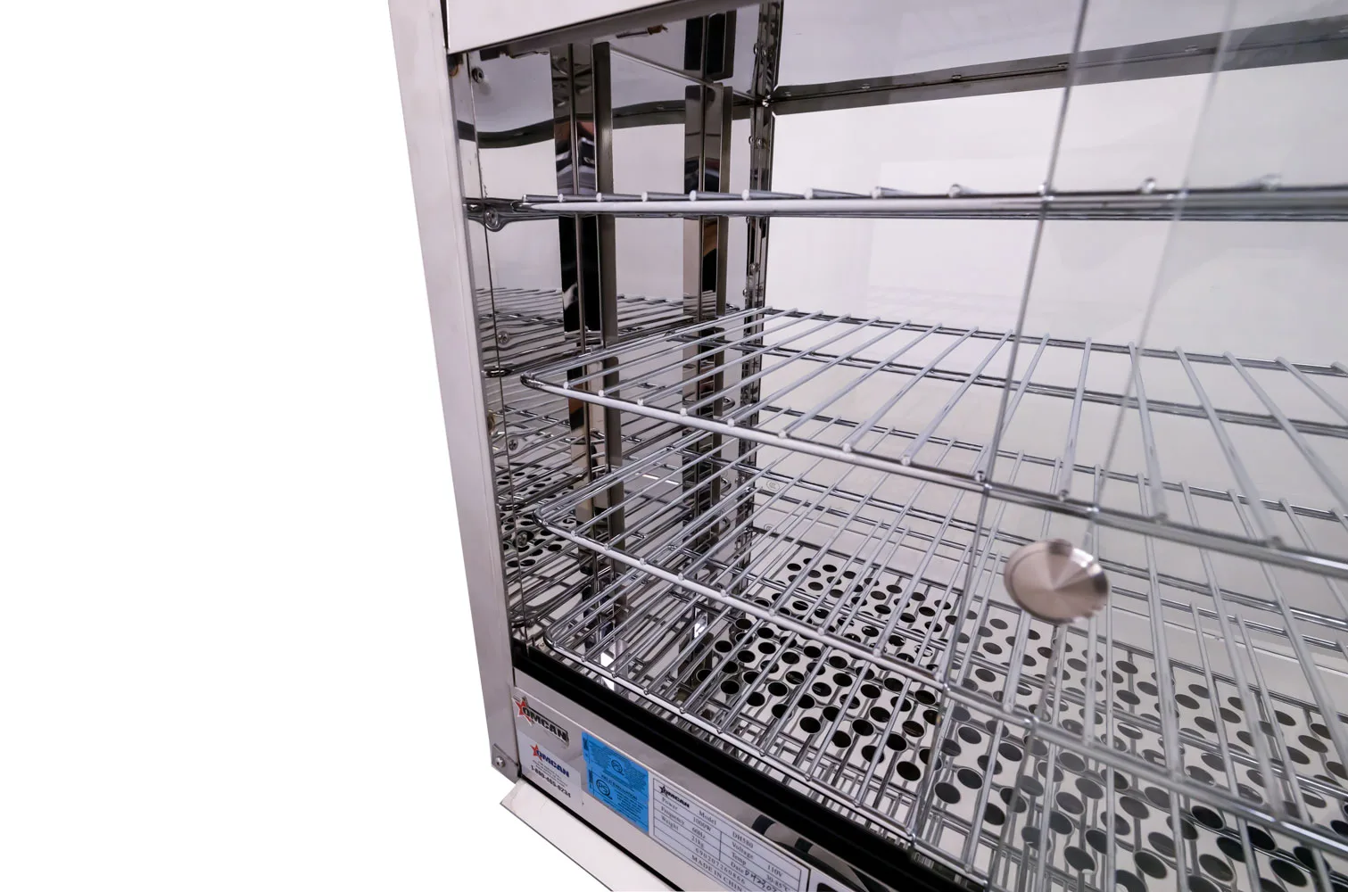 25" Display Warmer, 4 Shelves, Full-Service