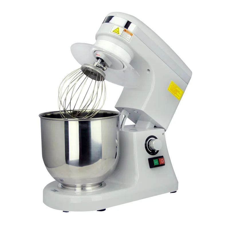 7 qt Gray Countertop Planetary Mixer with Guard – 110V, 270W