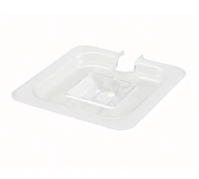 Polycarbonate Clear Slotted Cover for 1/6 Size Food Pans
