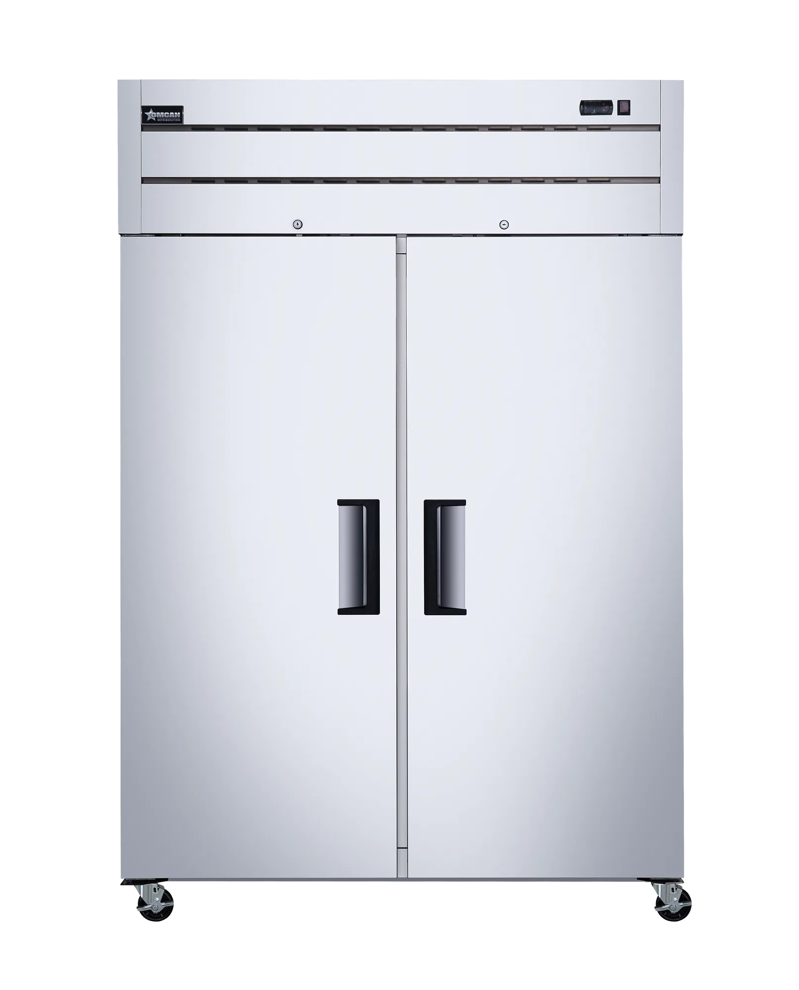 54″ Two (2) Door Top-Mounted Reach-in Refrigerator, 43.1 cu.ft. (1220 L), Stainless Steel