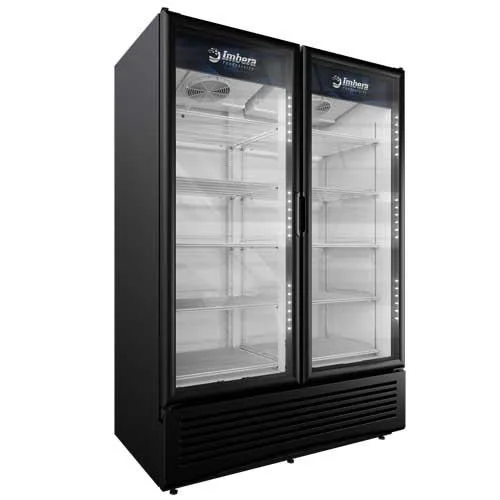 Imbera 54″ Two (2) Glass Door Refrigerator, 41 cu.ft. (1161 L), Black