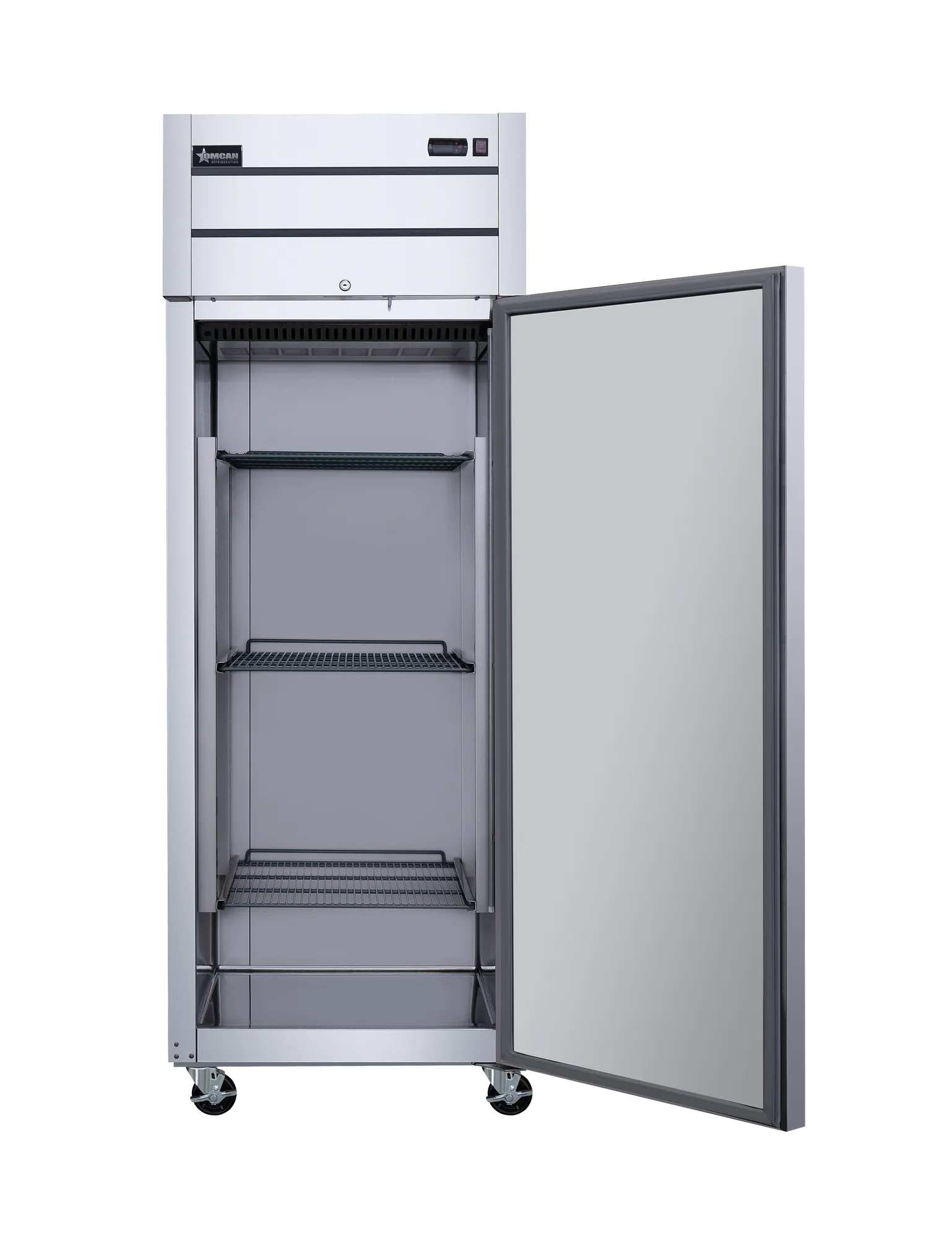 29″ One (1) Door Top Mounted Reach-in Refrigerator, 21.5 cu.ft. (609 L), Stainless Steel