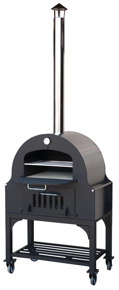34" Outdoor Wood Burning Oven with Stainless Steel Oven Shelf