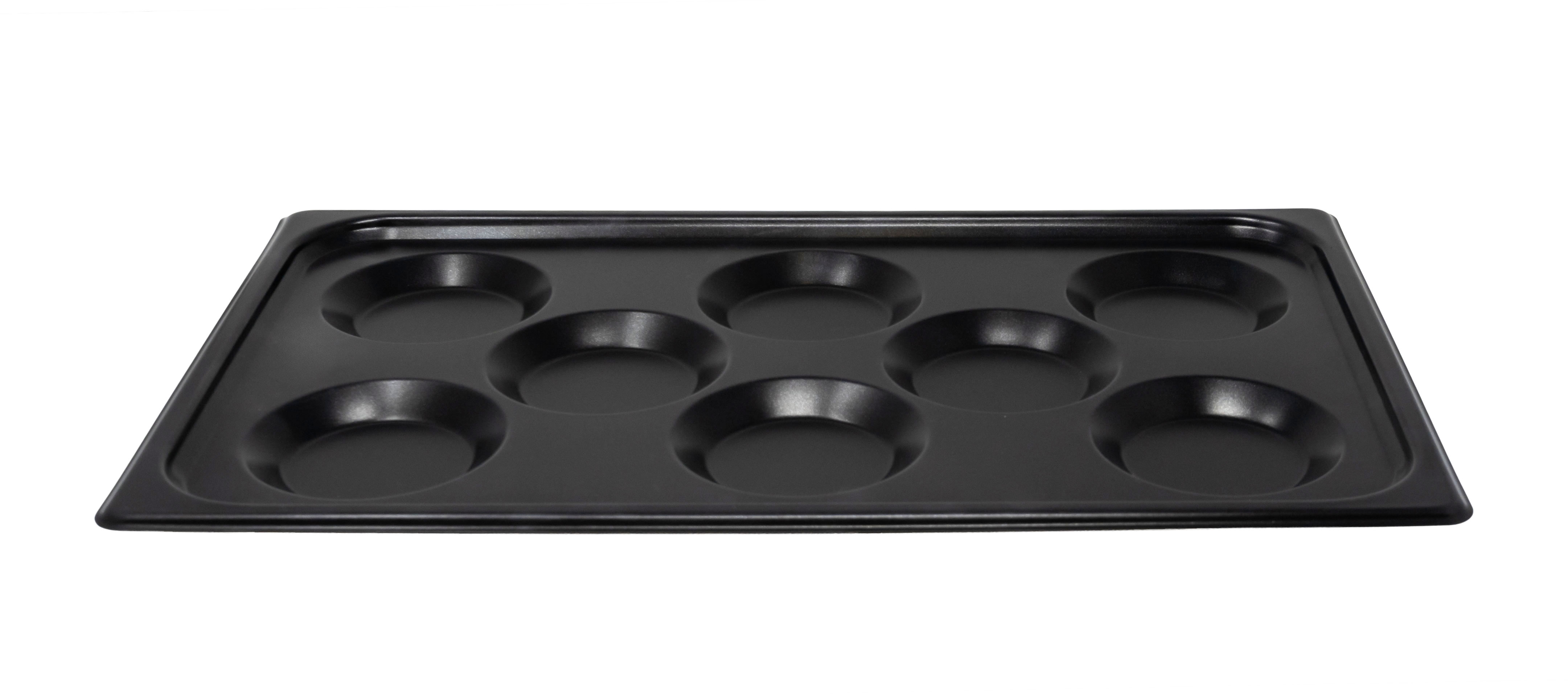 Full Size 12″ x 20″ Non-Stick Stainless Steel Multi-Baker Pan with 8 molds for Combi-Oven