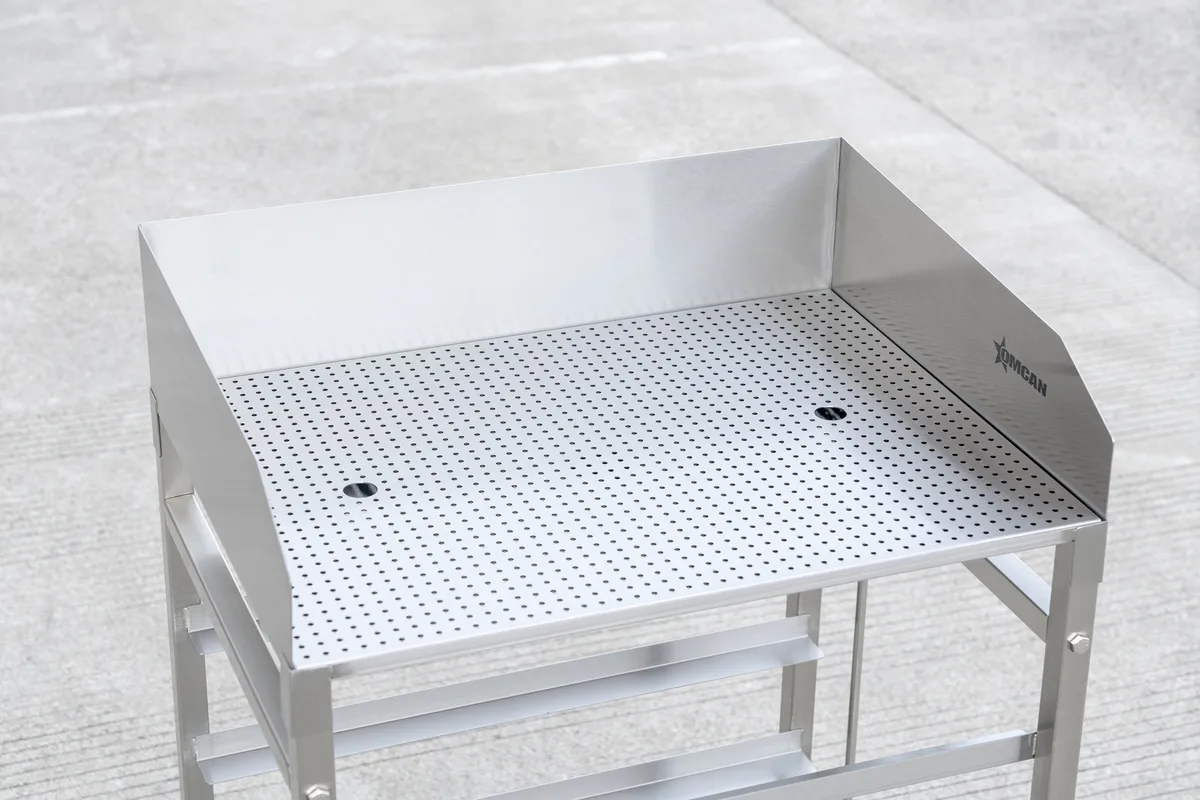 17.5″ x 24″ x 42″ Stainless Steel French Fry Dump Station