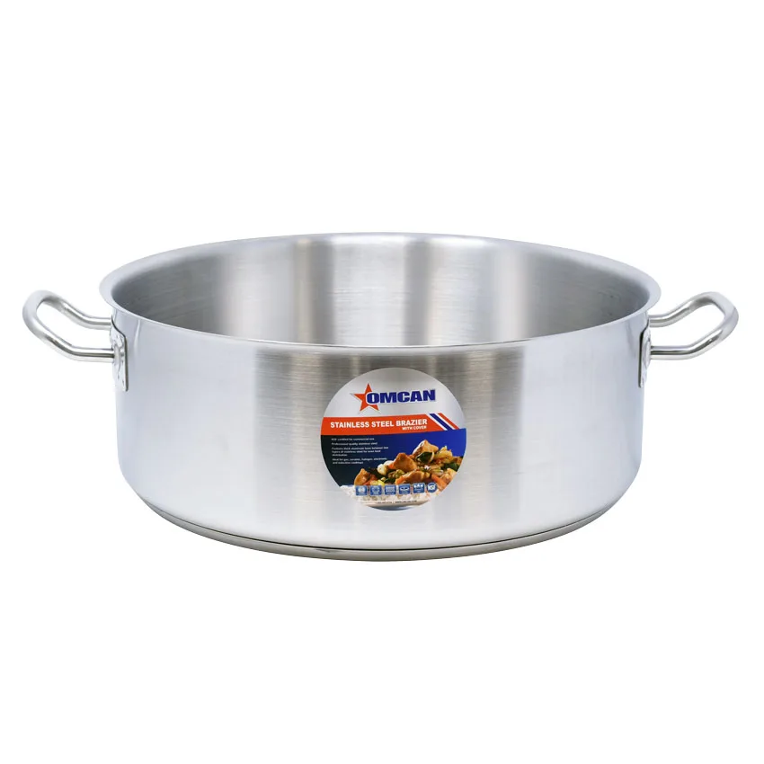 20 qt Stainless Steel Brazier with Lid