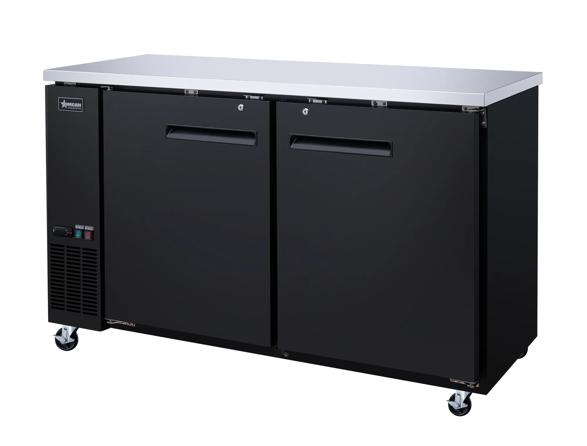 61" Solid 2-Door Bottle Cooler, 15.8 cu.ft. (446 L)