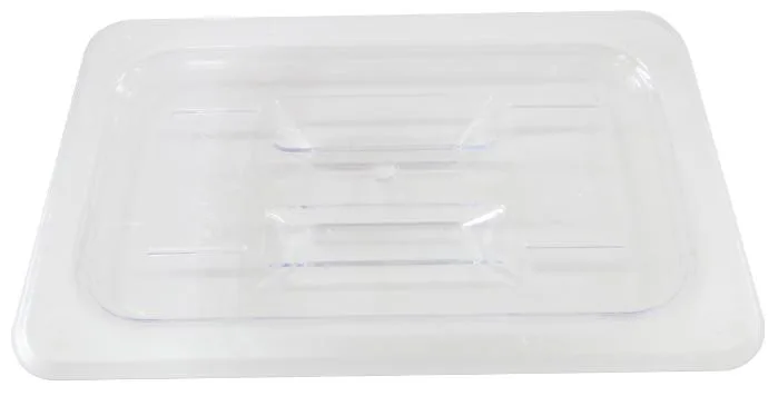 Polycarbonate Quarter-Size Clear Solid Cover for Food Pan