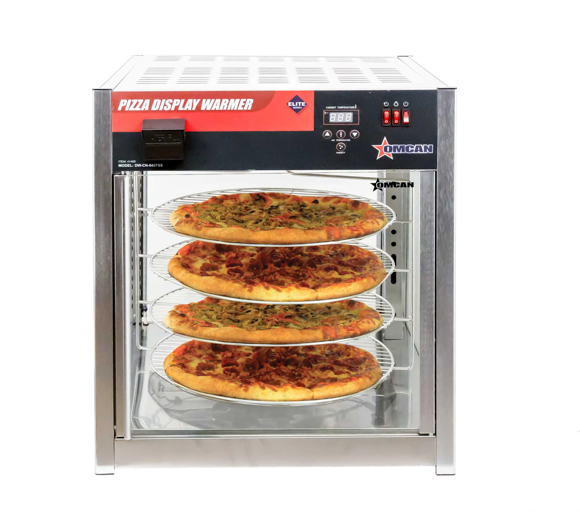 24" Pizza Display Warmer, Self-Service – 110 V, 1500 W