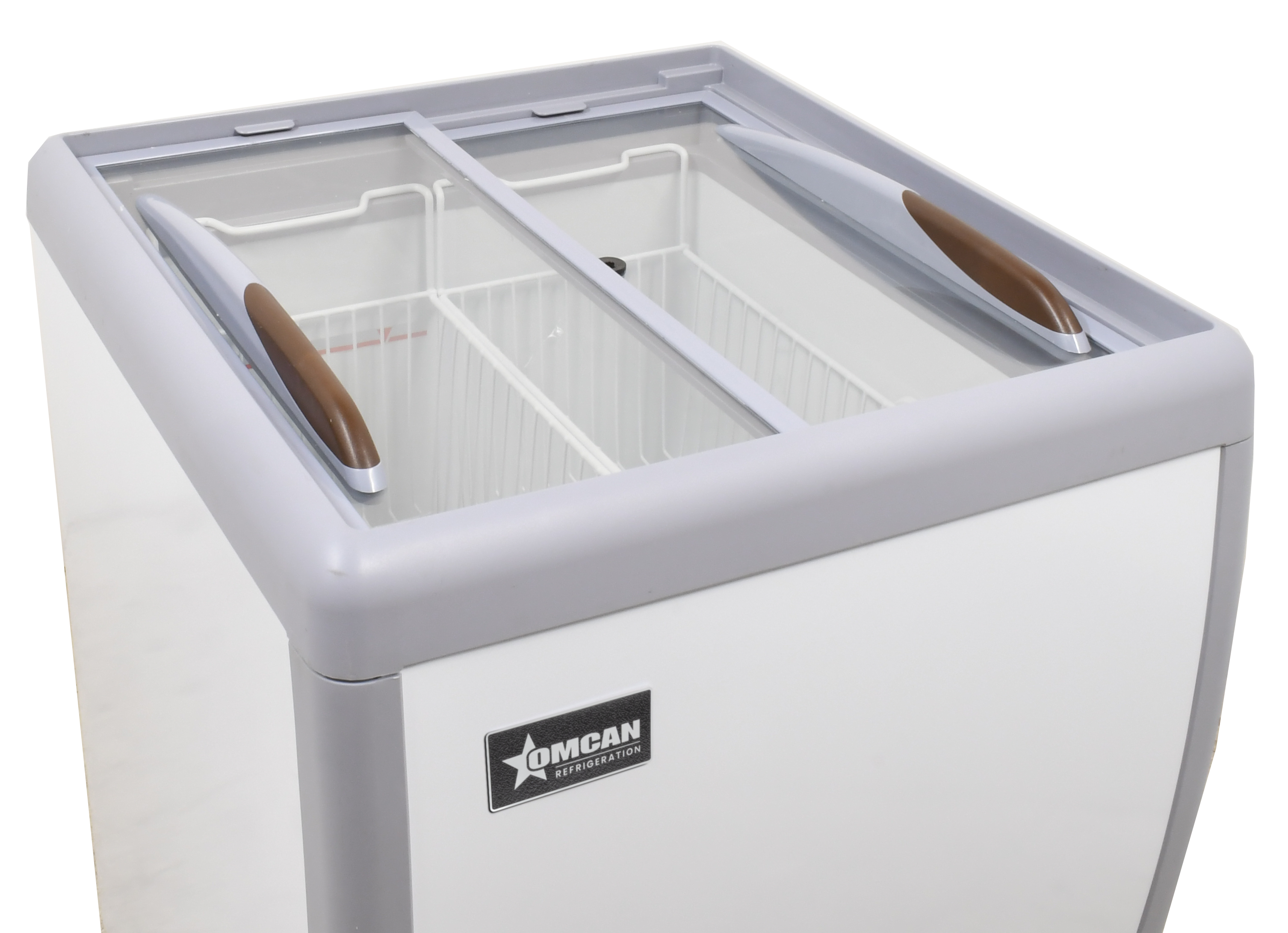 26" Ice Cream Display Chest Freezer with Flat Glass Top, 5.5 cu.ft. (156 L)