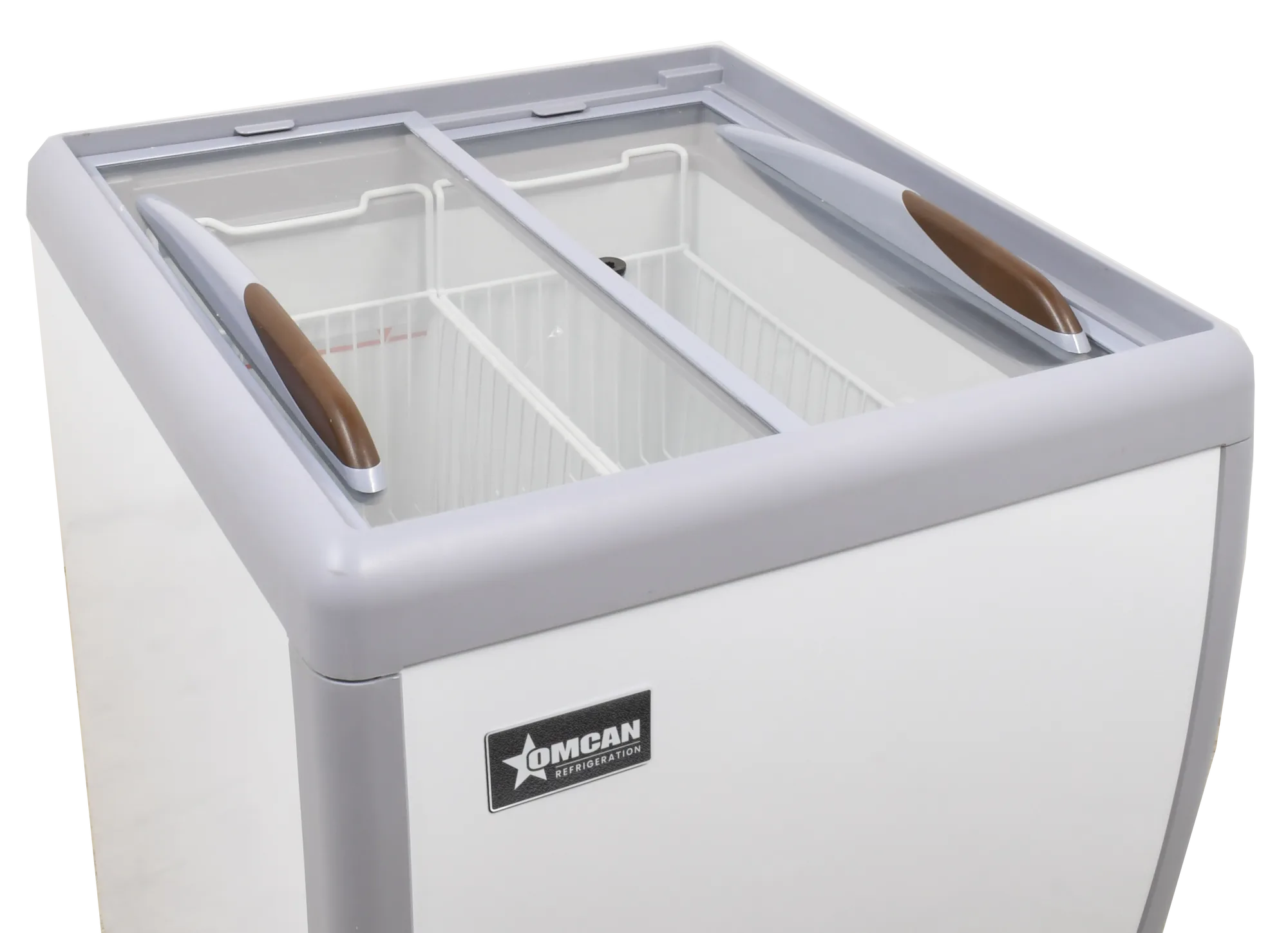 26" Ice Cream Display Chest Freezer with Flat Glass Top, 5.5 cu.ft. (156 L)