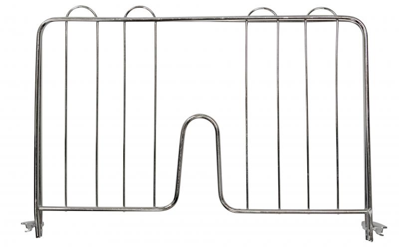 14" Pressure Fit Chrome Shelf Divider