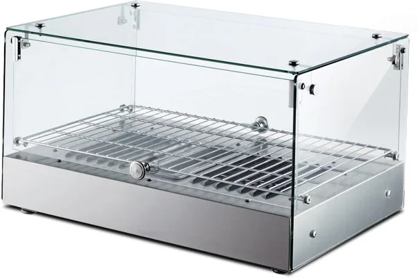22" Countertop Display Warmer, Single-Shelf, Square Glass Front, Self/Full-Service, 1.2 cu.ft. (35 L) Capacity