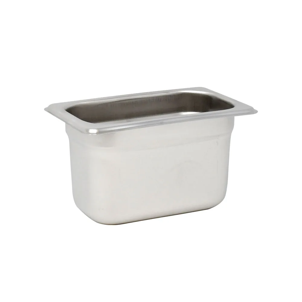 GN 1/9 Ninth-Size Anti-Jam Stainless Steel Steam Table Pan – 4″ Deep