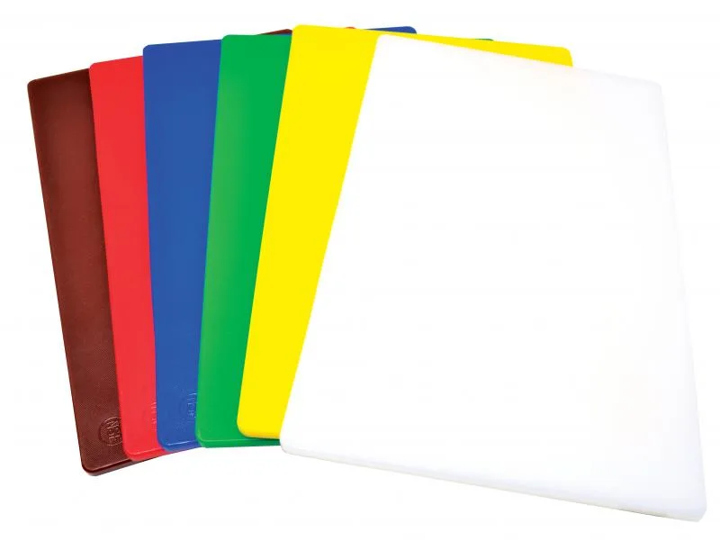 12″ x 18″ x 1/2″ Polyethylene Red Rigid Cutting Board