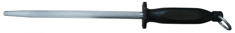 14" Round Sharpening Steel with Black Handle