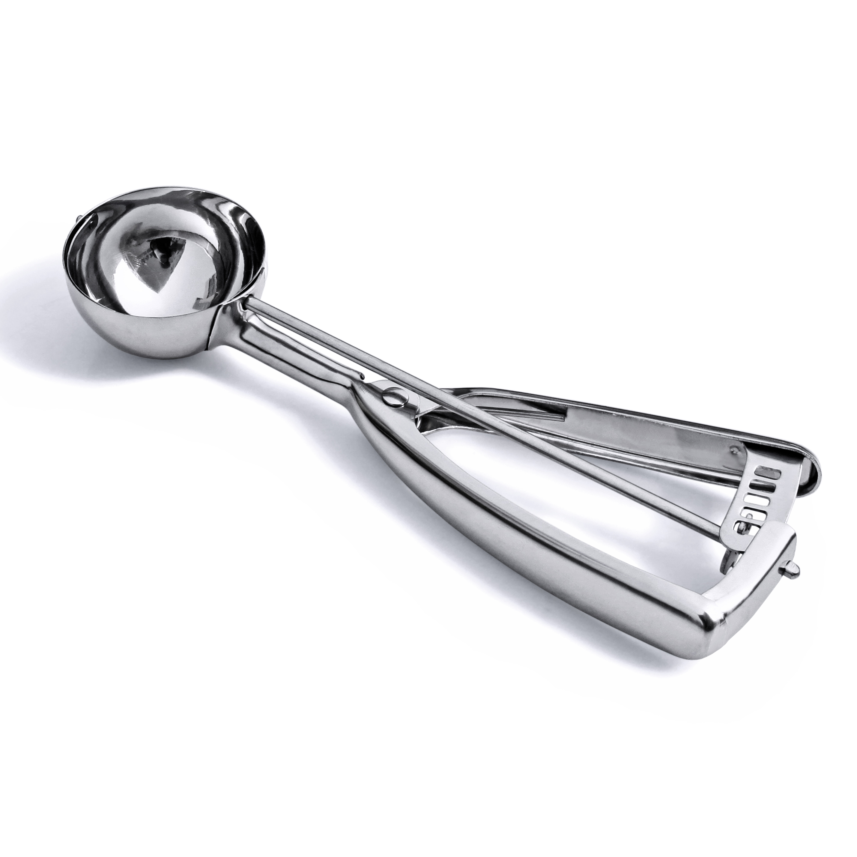 #16 Stainless Steel Squeeze Handle Ice Cream Scoop Disher – 2 3/4 oz