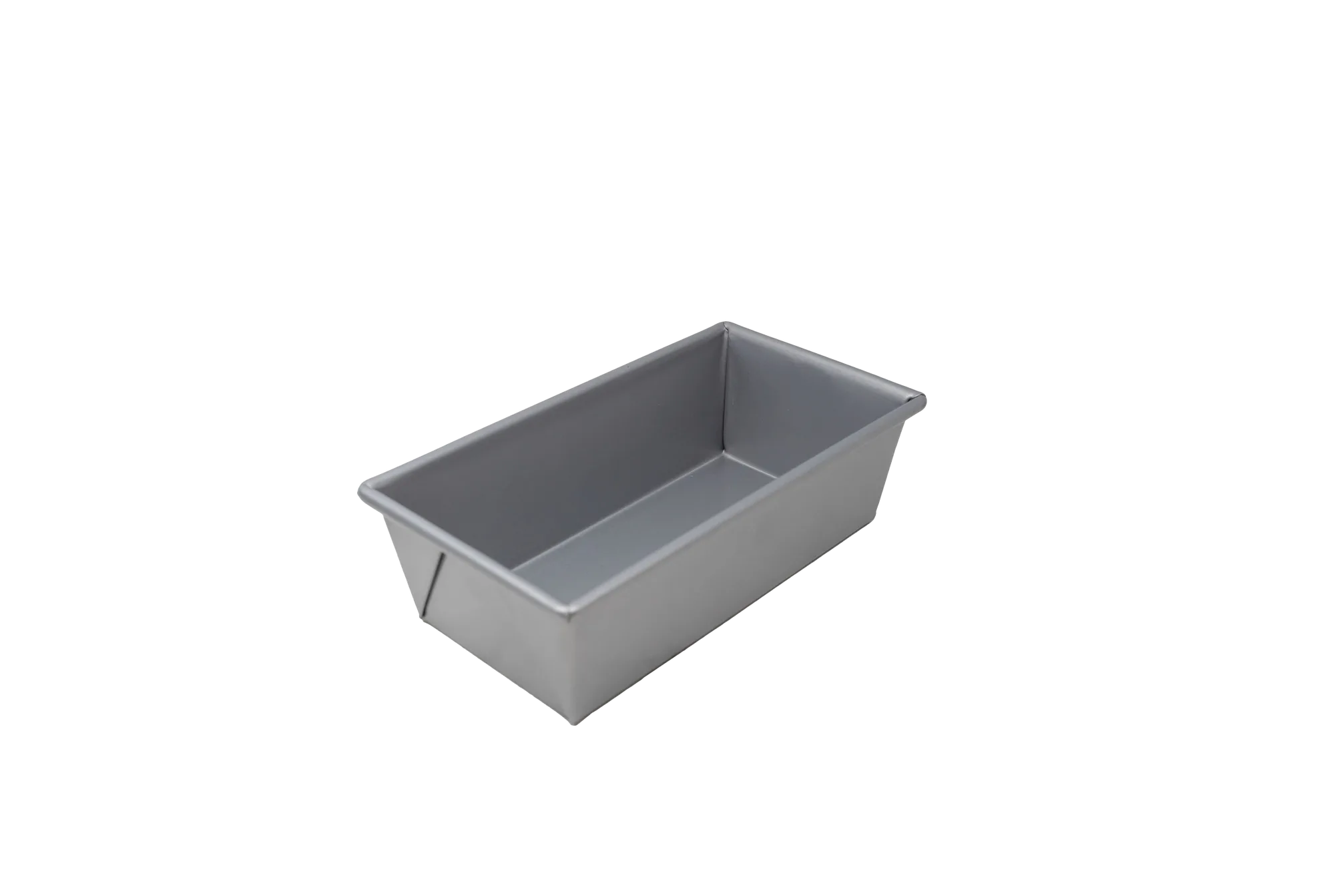 8 - 1/2" x 4-1/2" x 2-3/4" Glazed Aluminized Steel Bread Loaf Pan