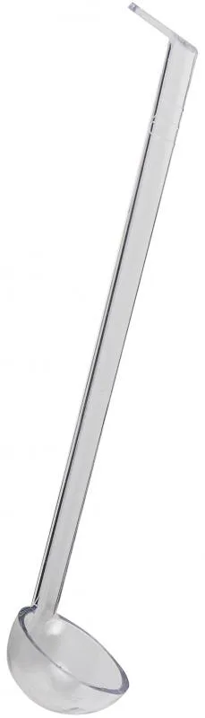 1 oz One-Piece Clear Ladle with  13" Handle