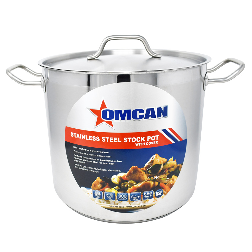 20 Qt. Stainless Steel Stock Pot with Lid