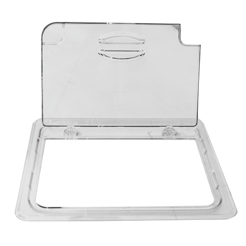 GN 1/2 Half Size Polycarbonate Clear Flip Lid with Notch