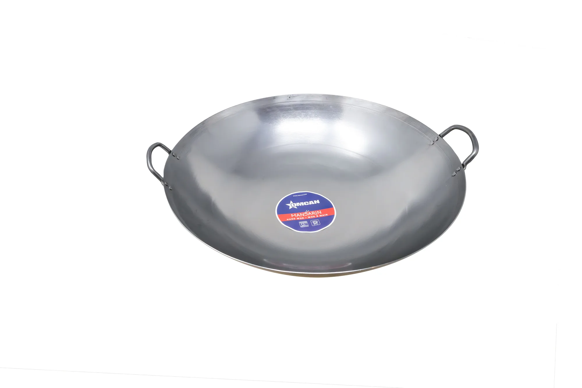 22″ Iron Double Ear Cantonese Wok