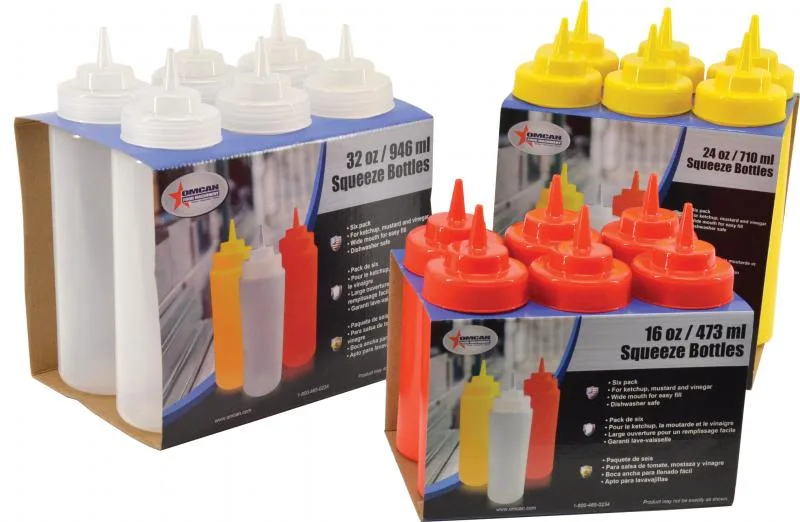 16 oz Red Ketchup Condiment Squeeze Bottle – BPA Free