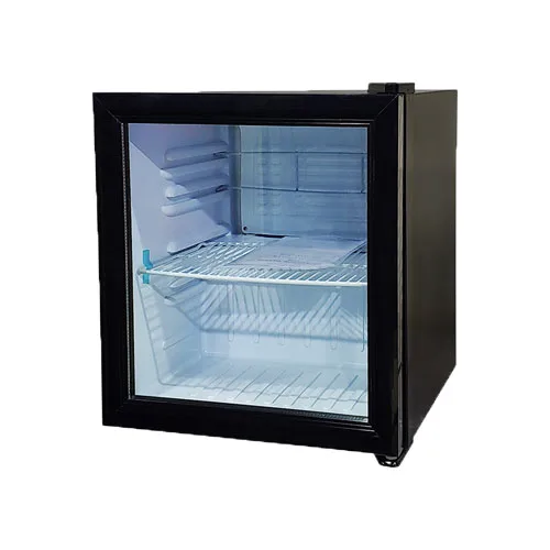13″ One (1) Glass Door Countertop Display Refrigerator, 0.74 cu.ft. (21 L), Black