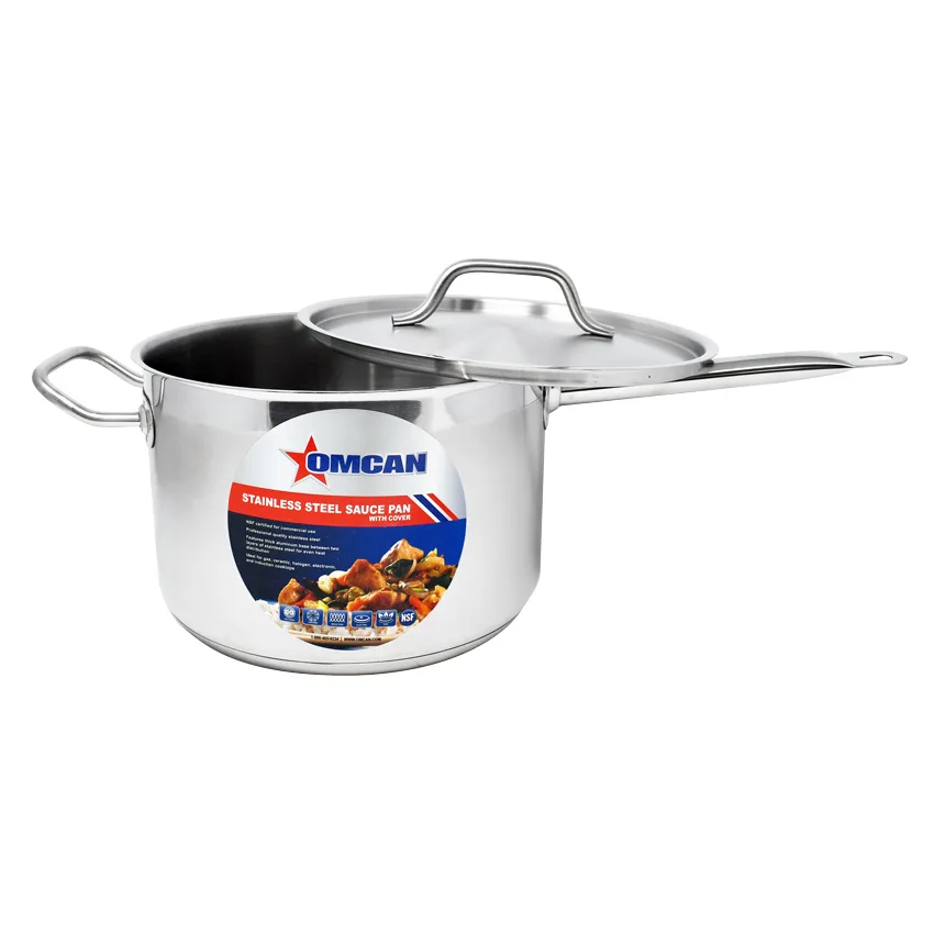 7.5 qt Stainless Steel Sauce Pan with Lid and Handle